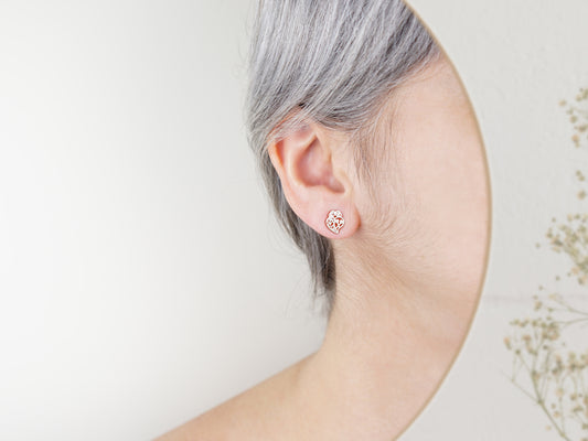 Brincos Coração de Viana Mini, Inspirados na Filigrana Portuguesa, Aço Inoxidável