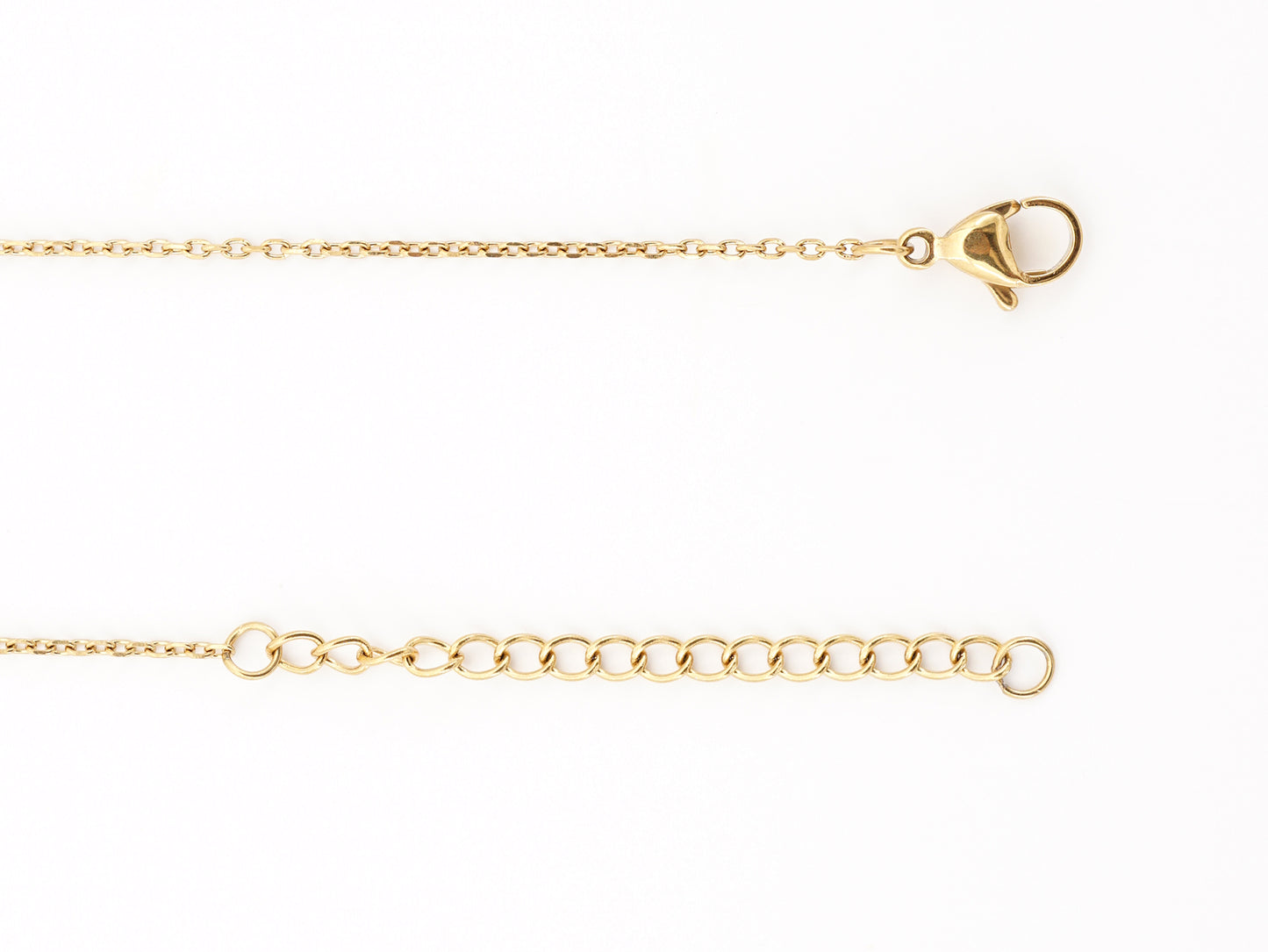 Colar Nossa Senhora de Fátima, Inspirado na Filigrana Portuguesa, Aço Inoxidável Dourado - Pormenor Fio Ajustável