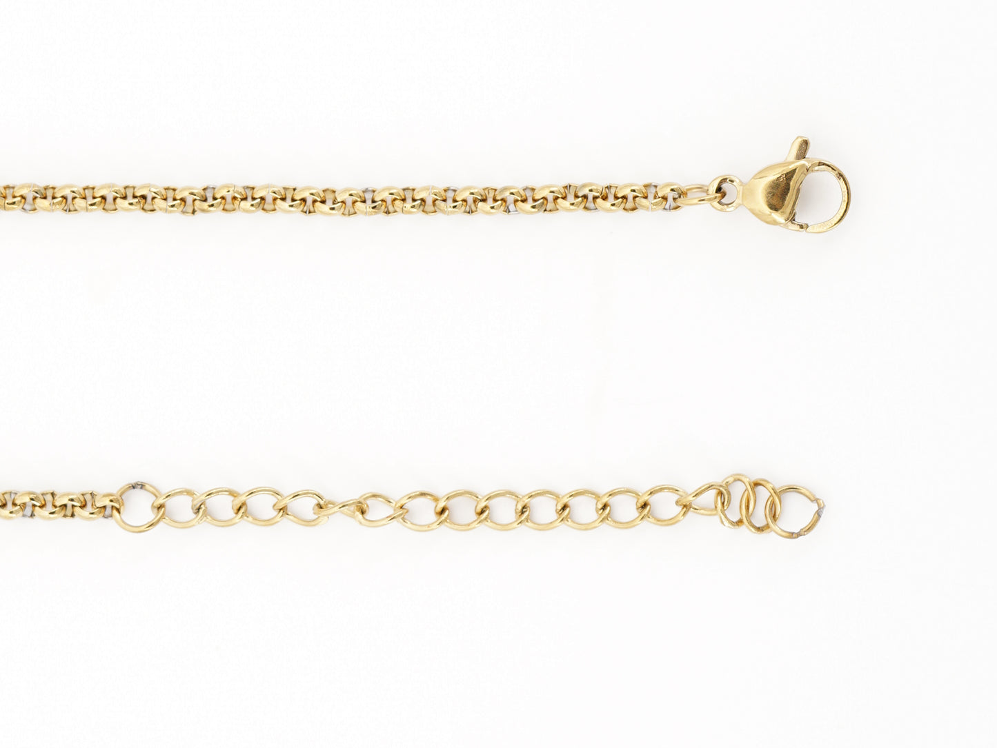 Colar Rainha, Inspirado na Filigrana Portuguesa, Aço Inoxidável Dourado - Pormenor Fio Ajustável