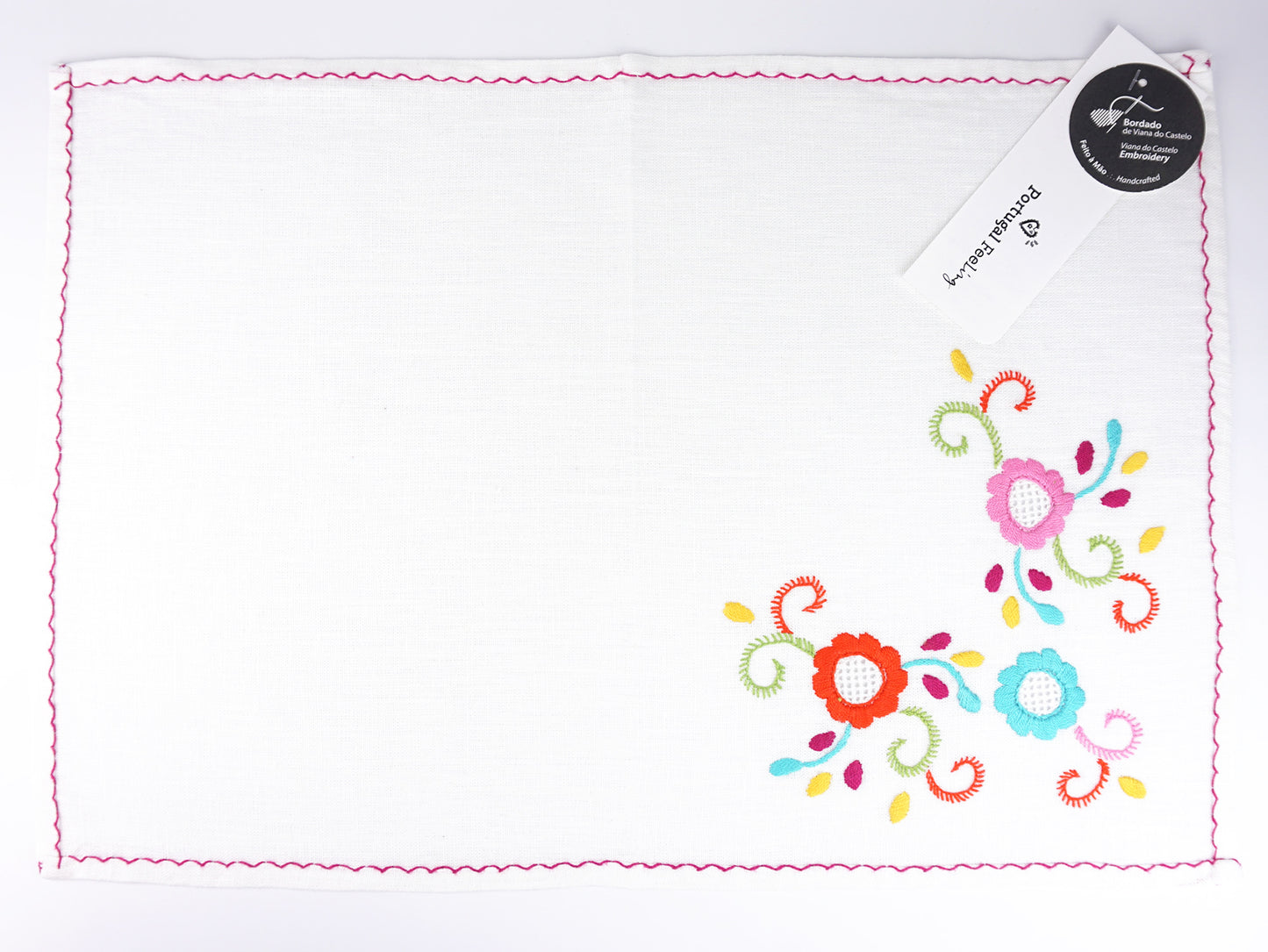 Set de Table, Dessin Coloré, Broderie de Viana Portugal