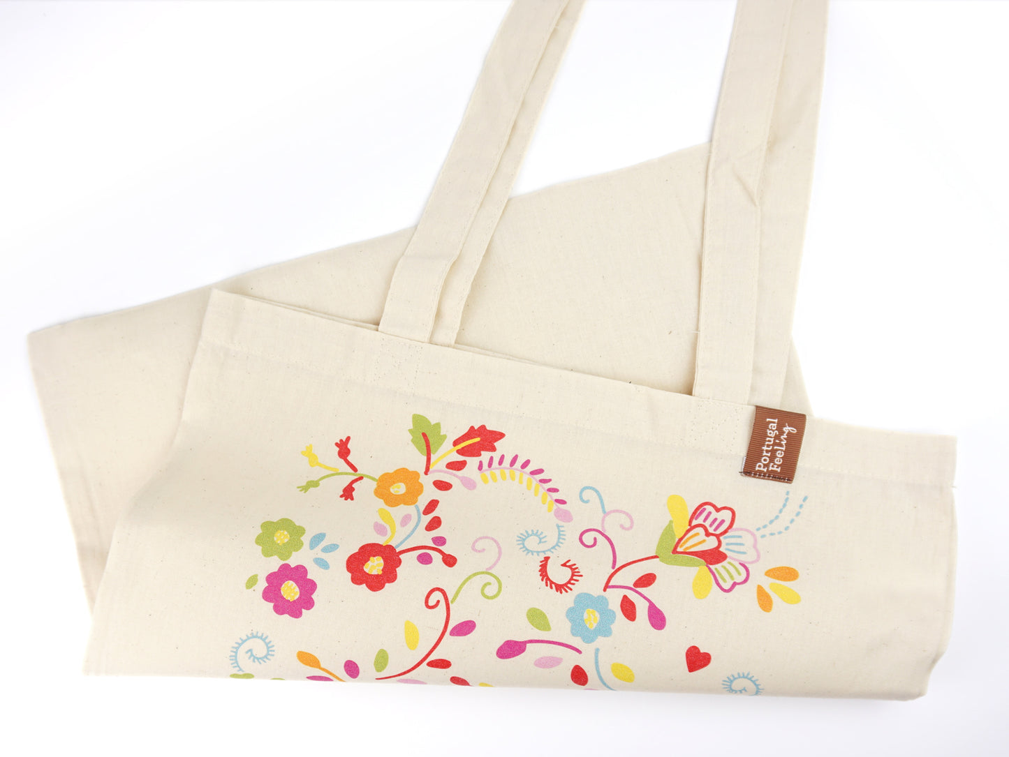 Saco Tote Bag Bordado de Viana, em Algodão, Tradições Portuguesas - Pormenor