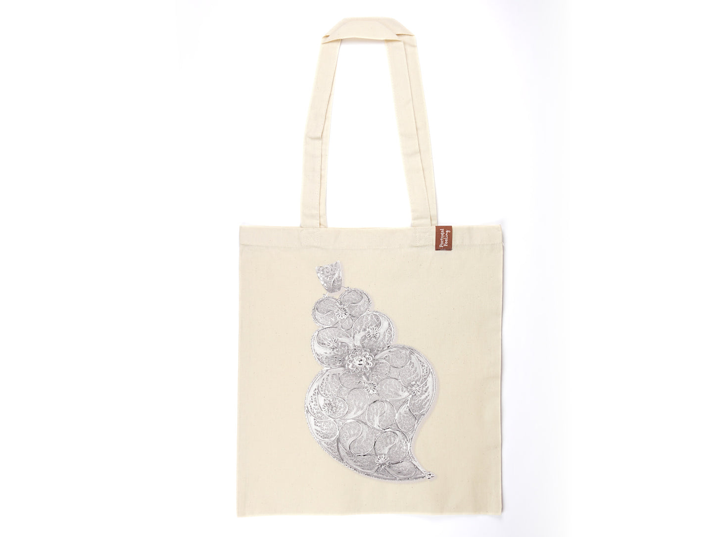 Saco Tote Bag Filigrana Prateada, em Algodão, Tradições Portuguesas