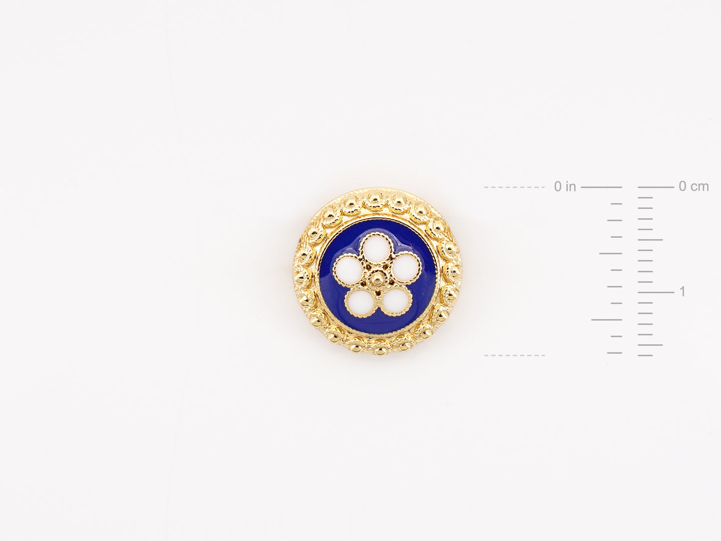 Anel Caramujo Azul, Inspirado na Filigrana Portuguesa, Aço Inoxidável Dourado - Medida