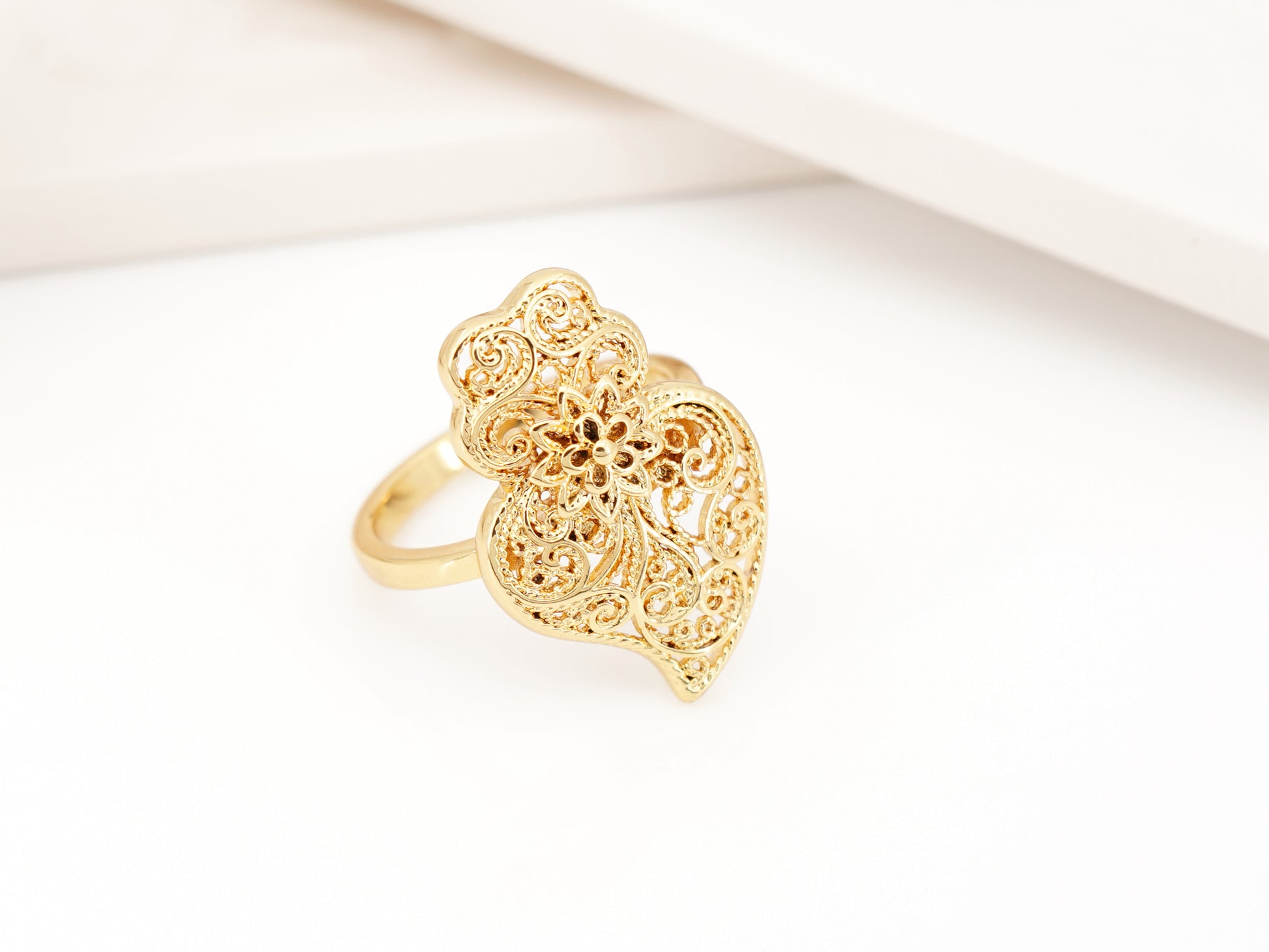 Bague Coeur de Viana Traditionnel, Inspiration Filigrane