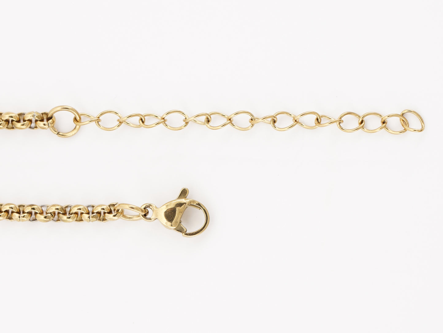 Colar Cruz Grande com Caramujo, Inspirado na Filigrana Portuguesa, Aço Inoxidável Dourado - Pormenor Fio Ajustável