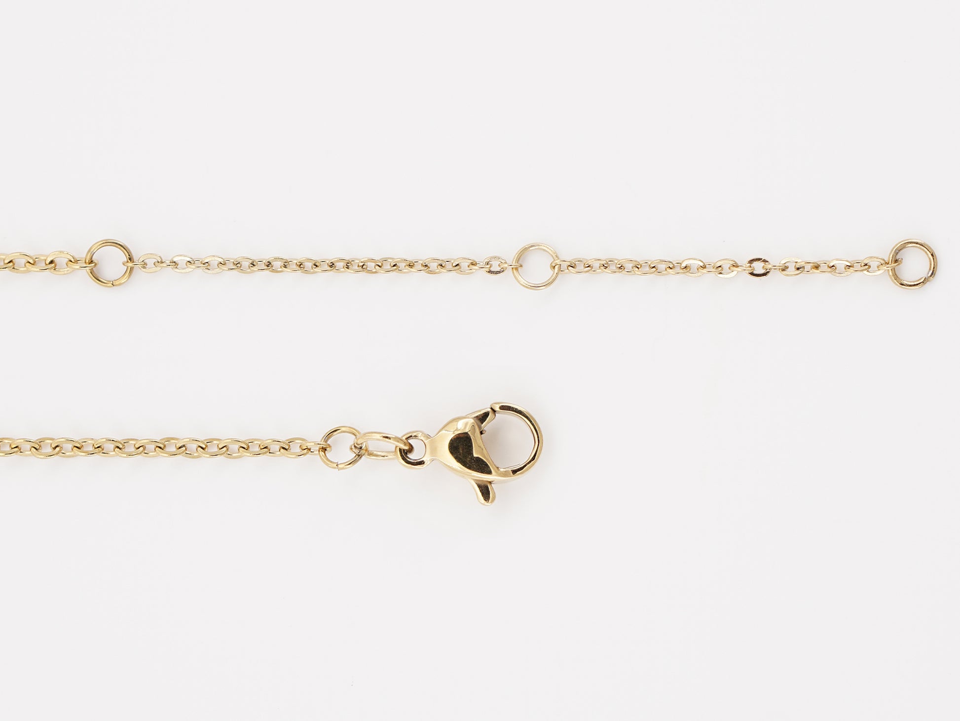 Colar Cinco Caramujos Azuis, Inspirado na Filigrana Portuguesa, Aço Inoxidável Dourado - Pormenor Fio Ajustável