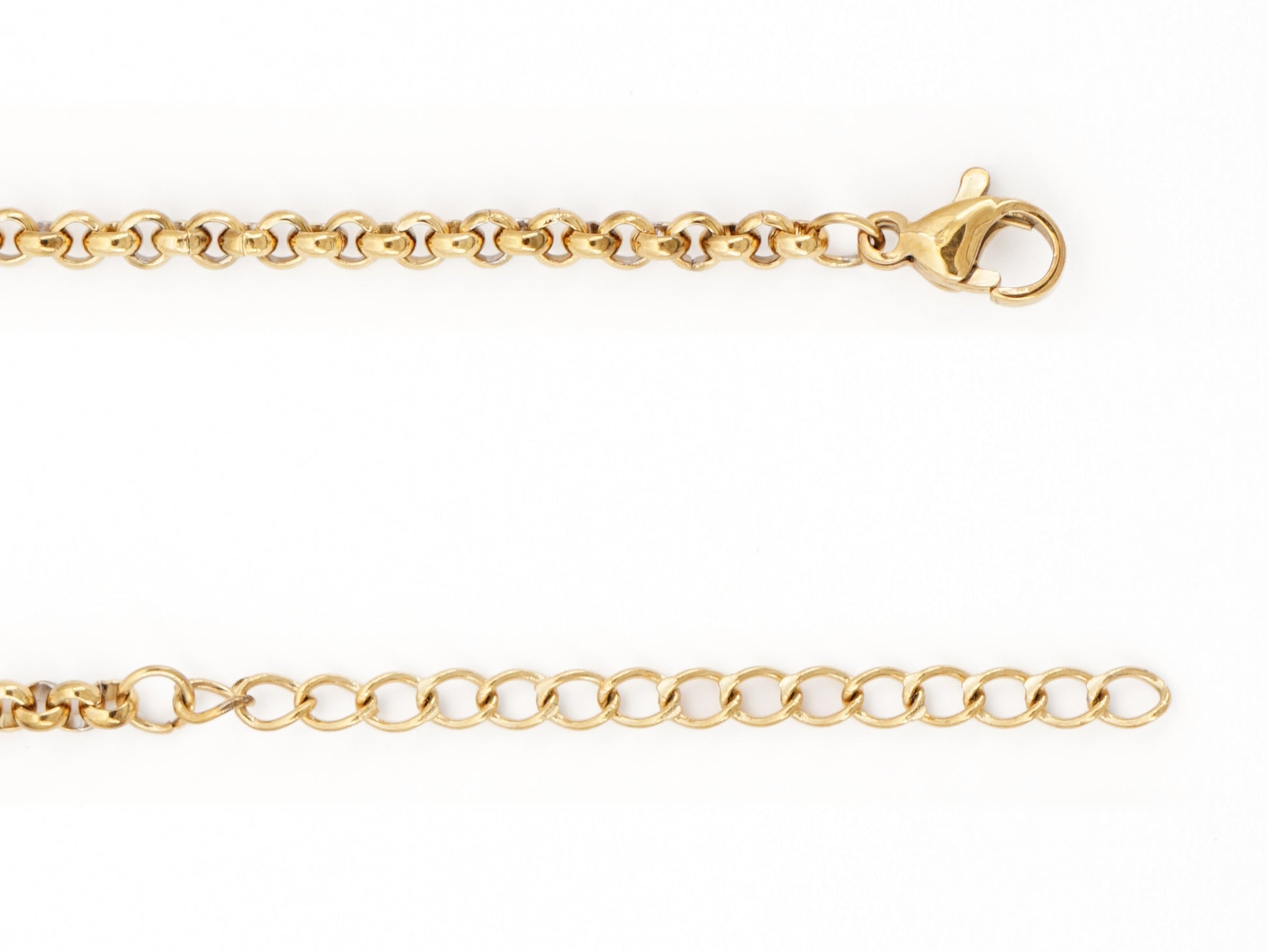 Colar Relicário Médio, Inspirado na Filigrana Portuguesa, Aço Inoxidável Dourado - Pormenor Fio Ajustável