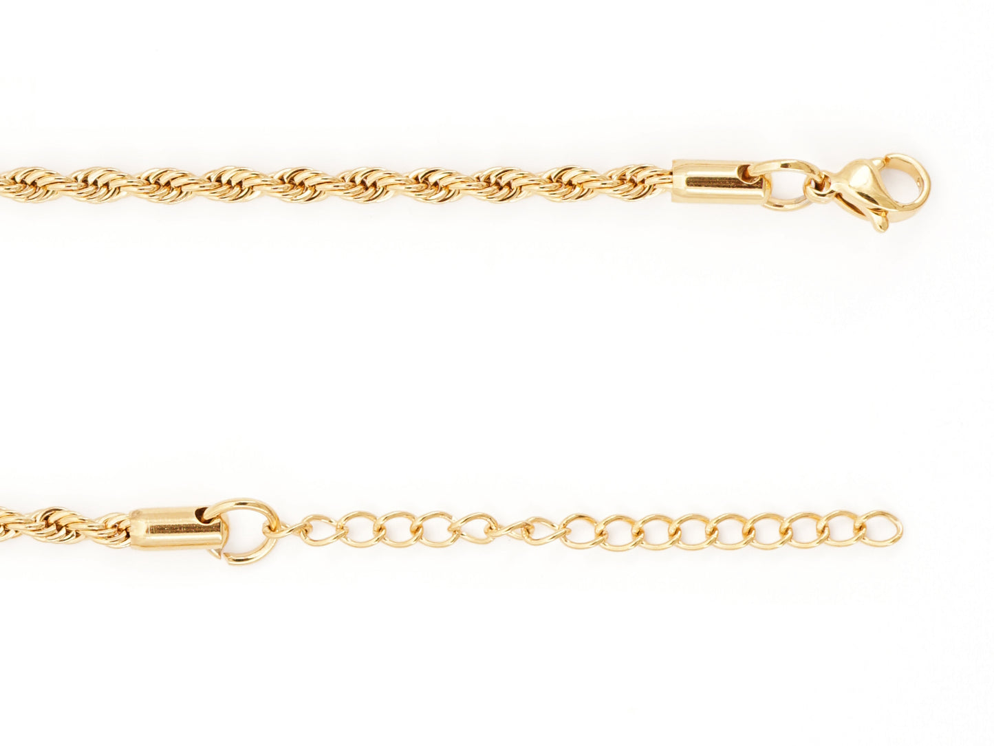 Colar Cruz Imponente, Inspirado na Filigrana Portuguesa, Aço Inoxidável Dourado - Pormenor Comprimento Ajustável