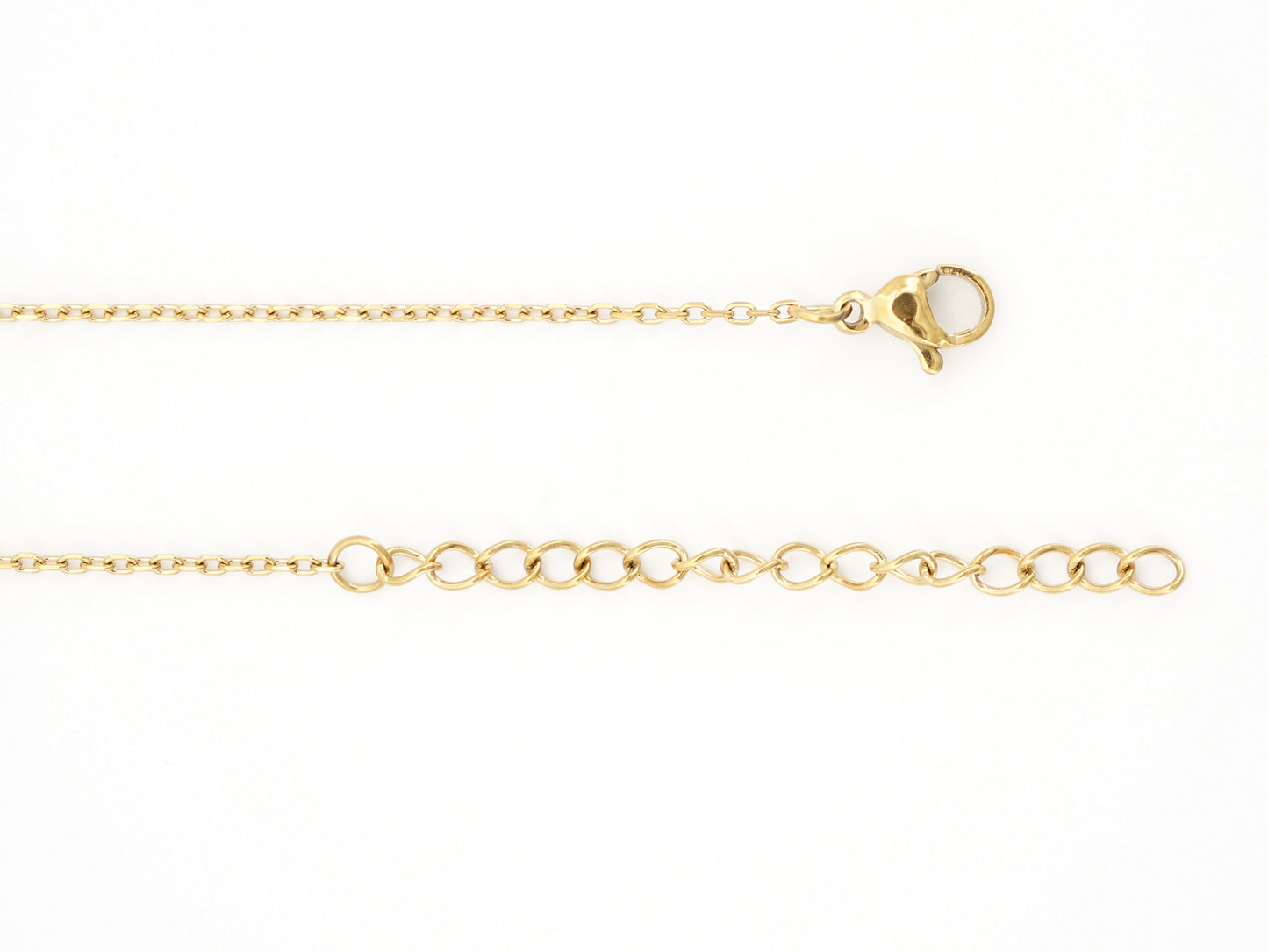 Colar com Círculo, Inspirado na Filigrana Portuguesa, Aço Inoxidável Dourado - Pormenor Comprimento Ajustável
