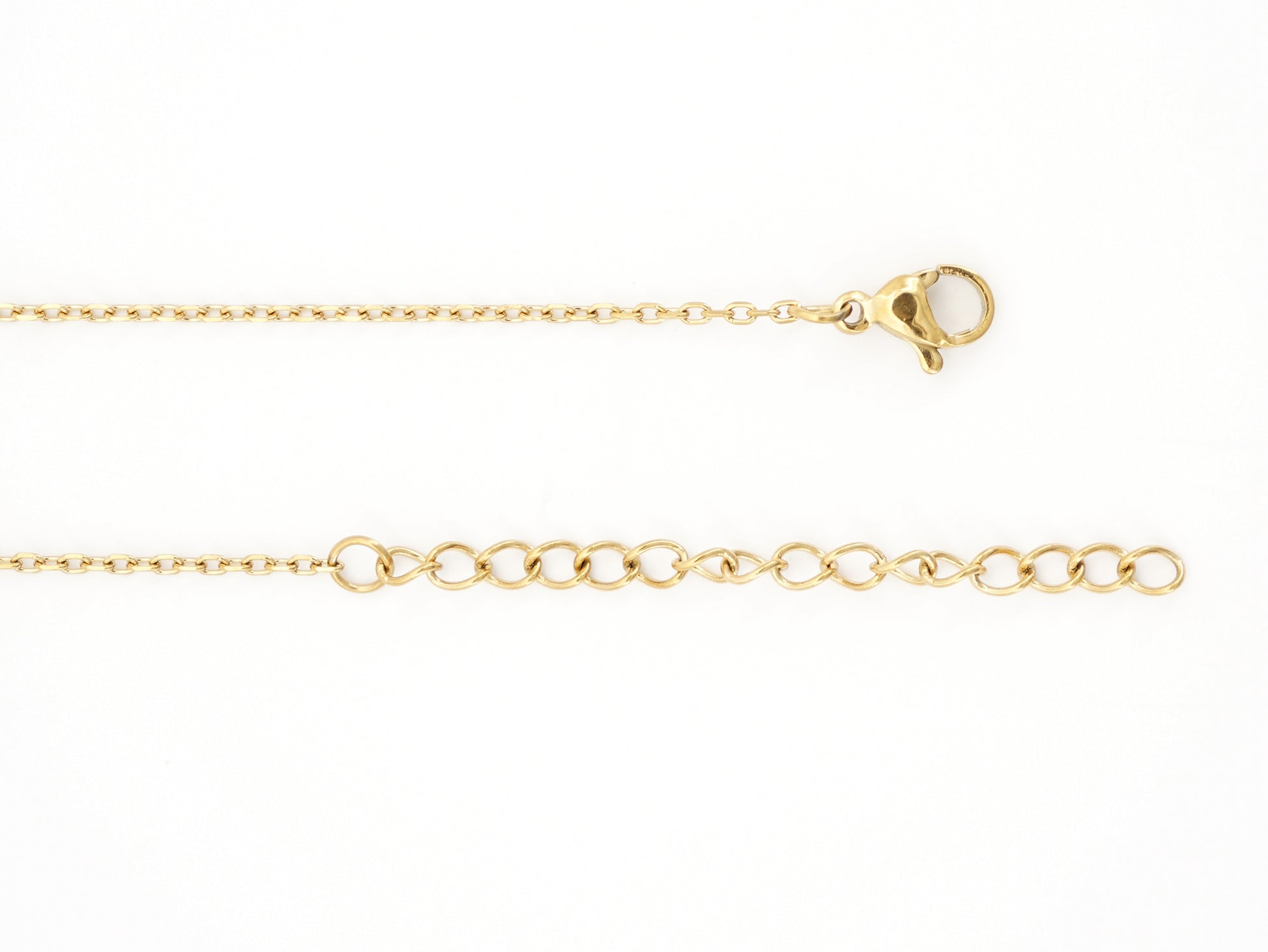 Colar com Círculo, Inspirado na Filigrana Portuguesa, Aço Inoxidável Dourado - Pormenor Comprimento Ajustável
