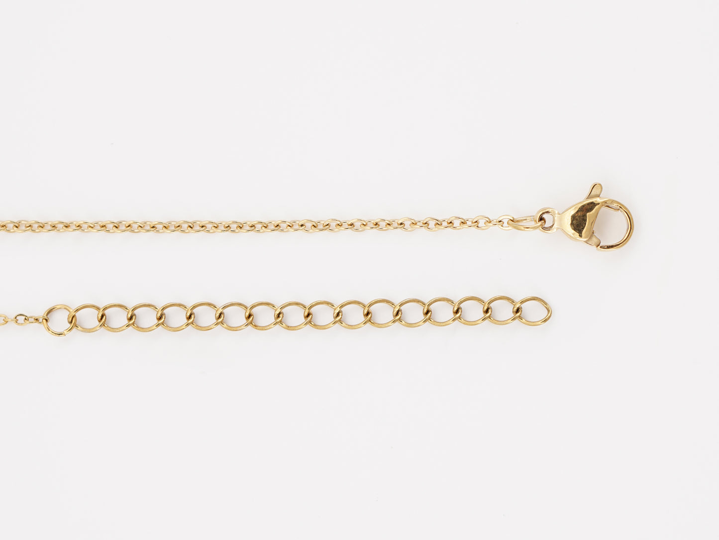 Escapulário com Jesus Cristo e Cruz, Inspirado na Filigrana Portuguesa, Aço Inoxidável Dourado - Pormenor Comprimento Ajustável