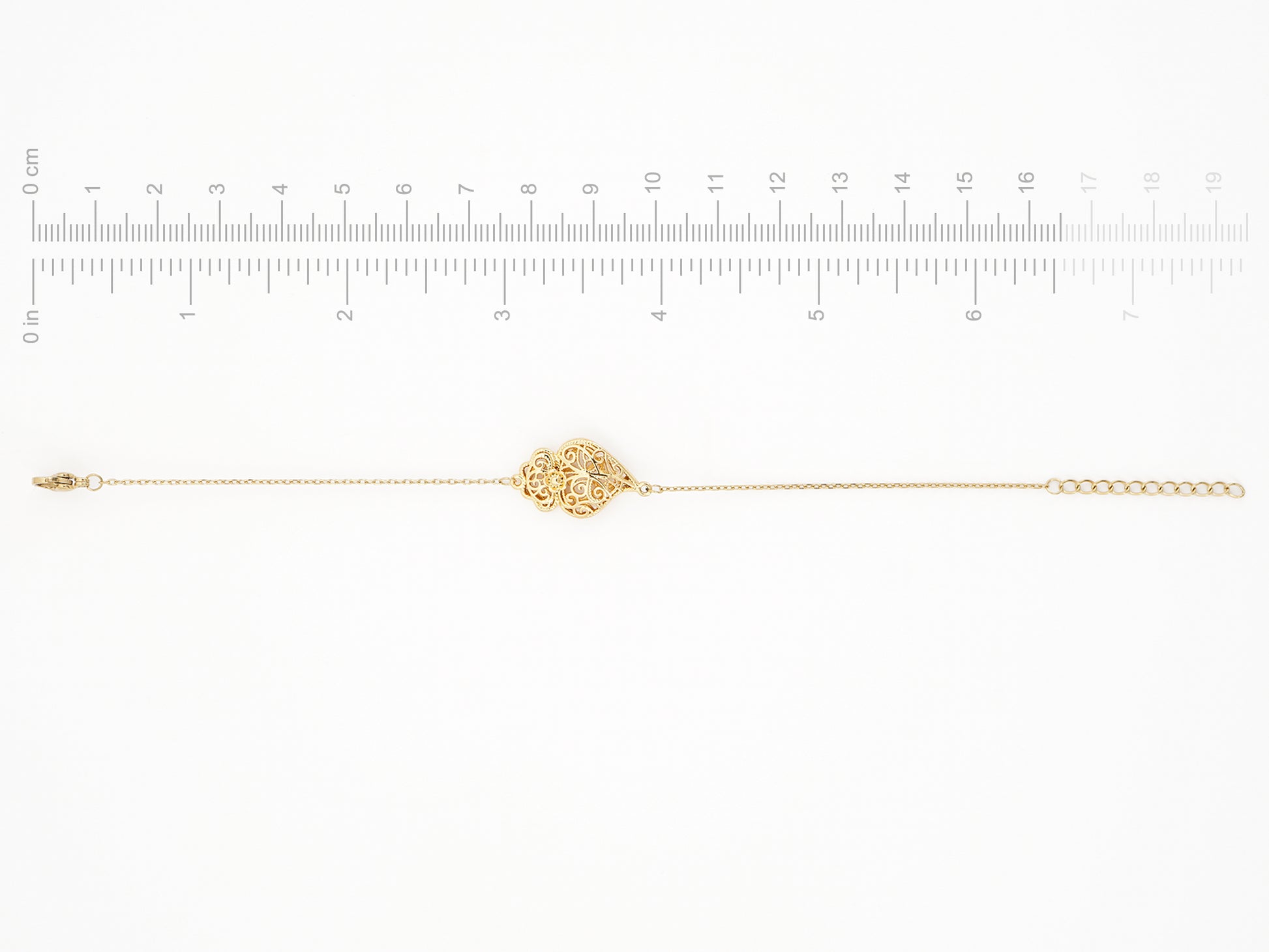 Pulseira Coração de Viana Tradicional Pequeno, Inspirado na Filigrana Portuguesa, Aço Inoxidável Dourado - Vídeo