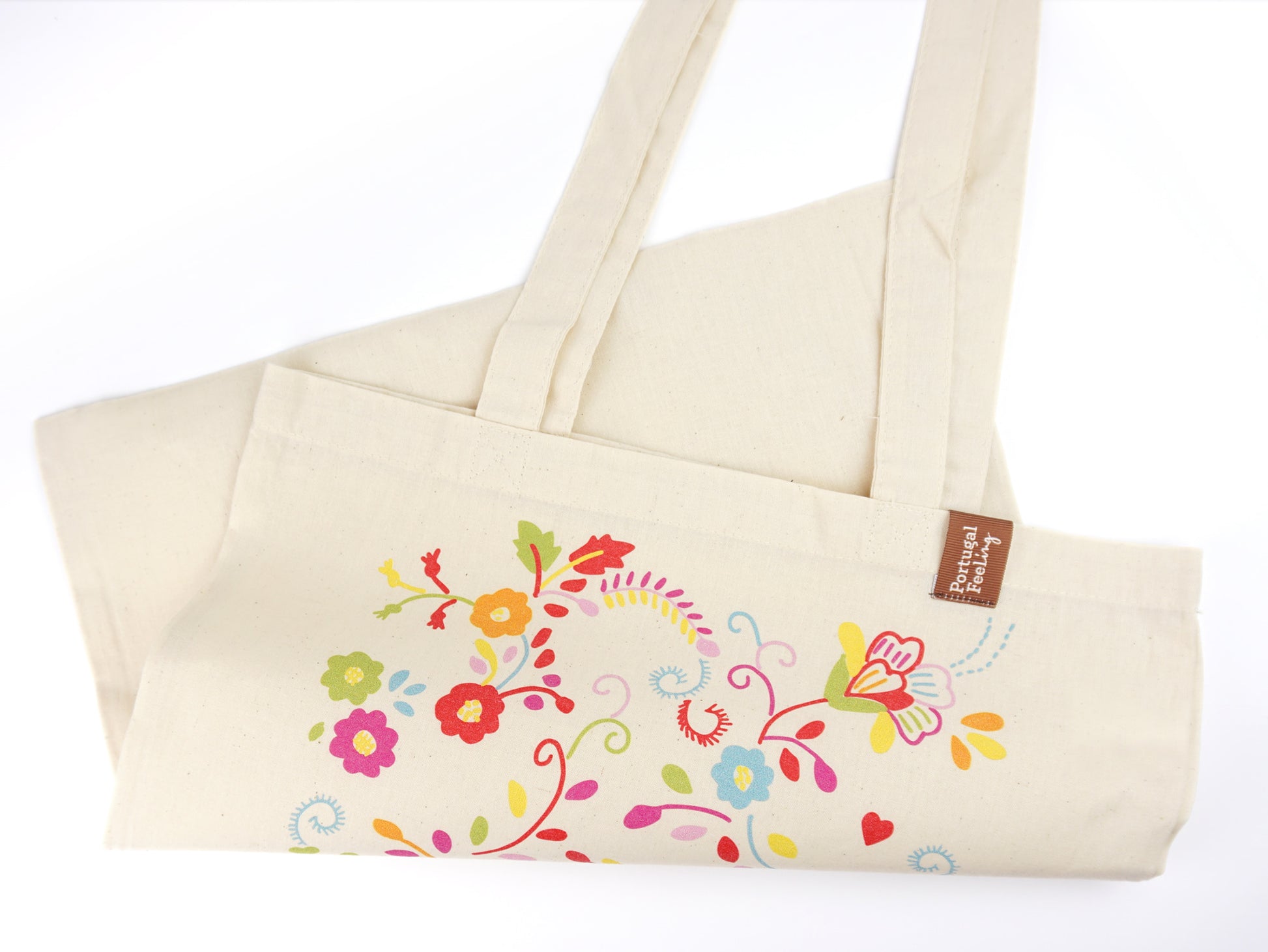Saco Tote Bag Bordado de Viana, em Algodão, Tradições Portuguesas - Pormenor