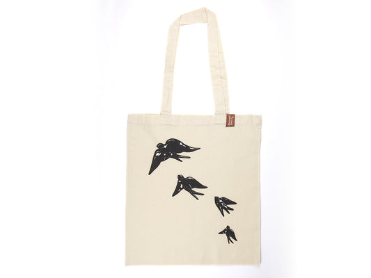 Saco Tote Bag Andorinhas, em Algodão, Tradições Portuguesas